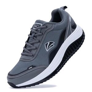 NIB AOV ARCH Womens Gray Mesh Lace Up Sneakers Comfort Arch Support SZ 10 OTHO